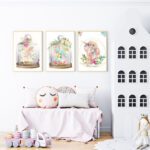 Set 3 tablouri Magic Unicorn