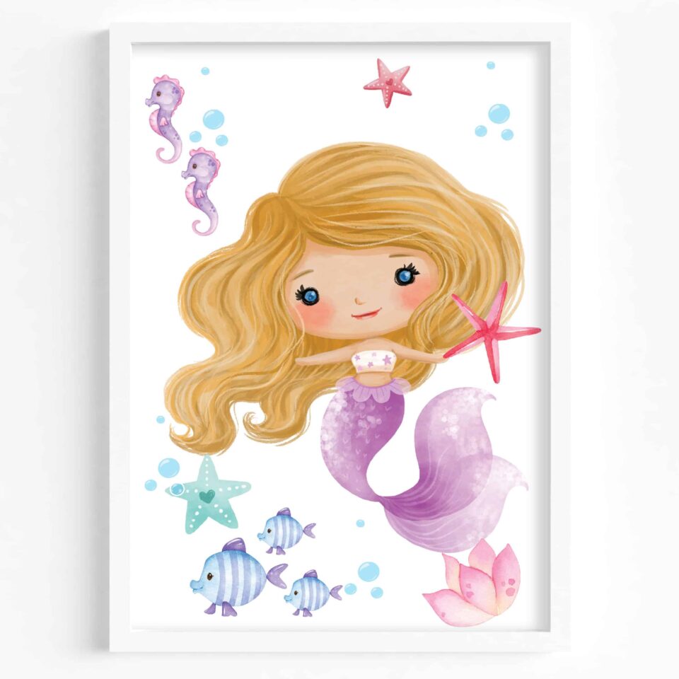 Set 3 tablouri Sirenă - imagine 4