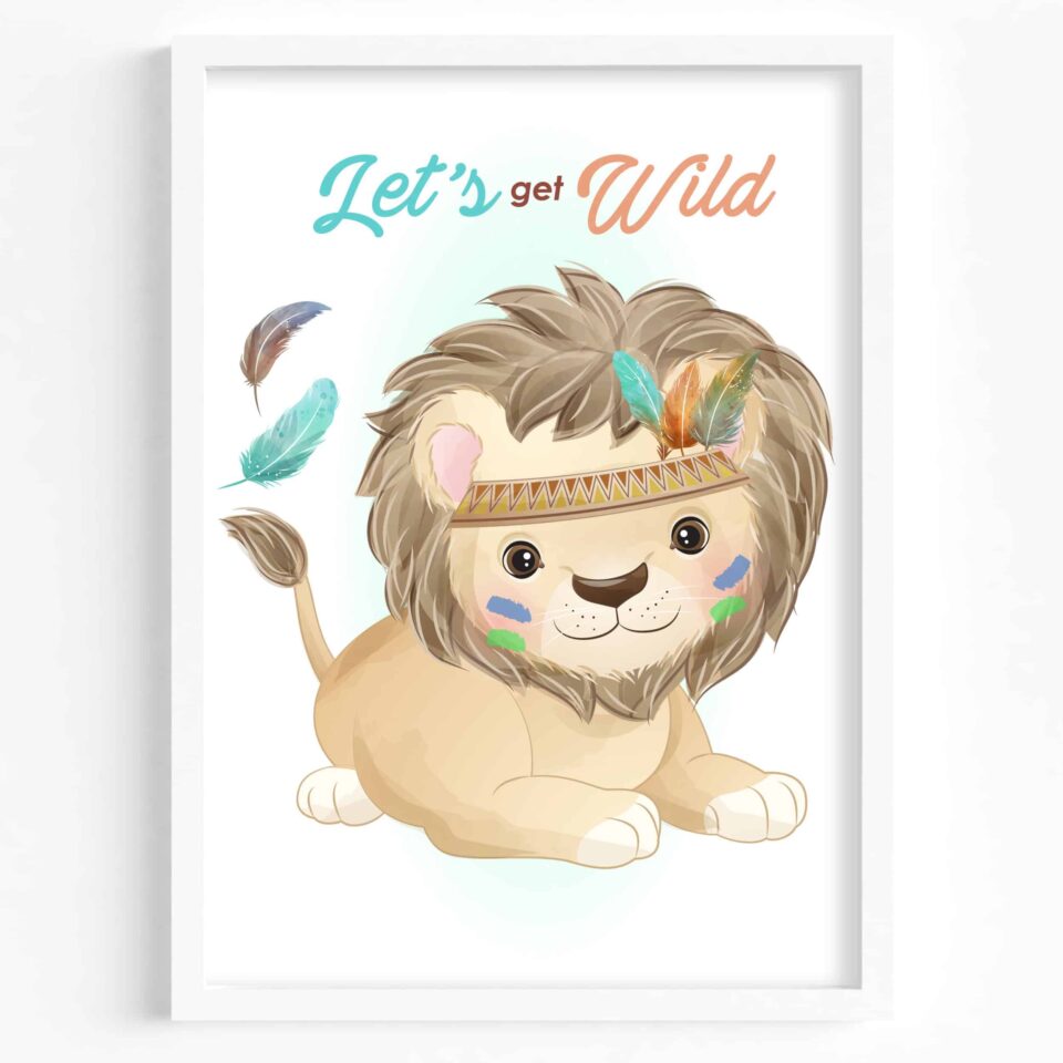 Set 6 Tablouri Animăluțe Let's Get Wild - imagine 2