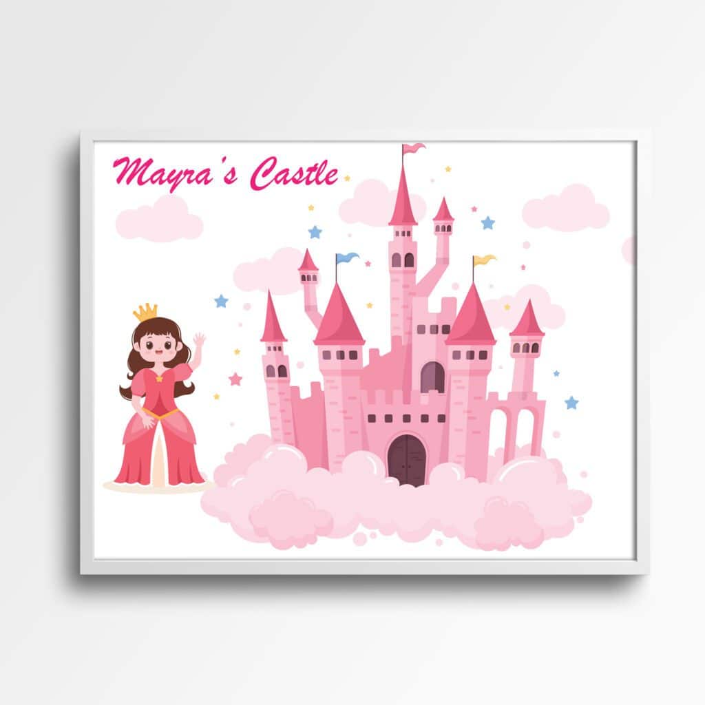 tablou cu nume personalizabil fete mayra's castle