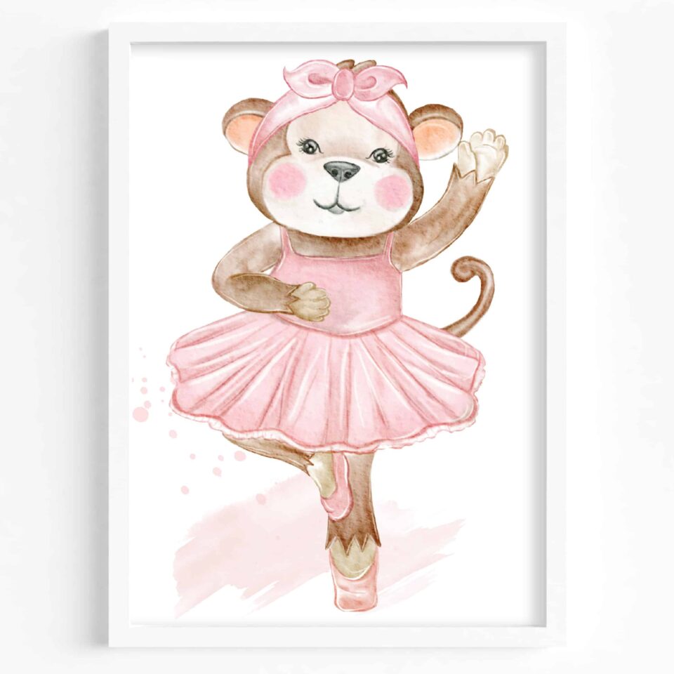 Set 3 tablouri Animăluțe balerine - imagine 4