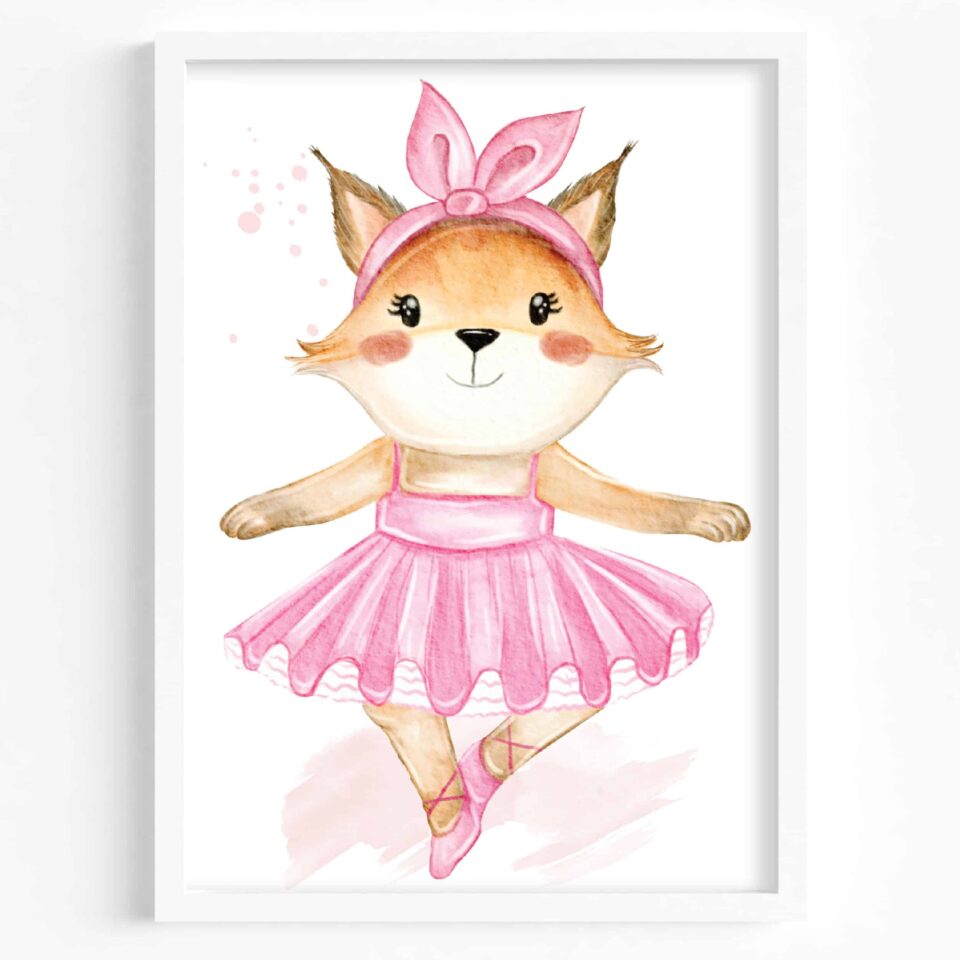 Set 3 tablouri Animăluțe balerine - imagine 2