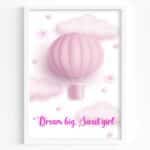 tablou balon dream big sweet girl
