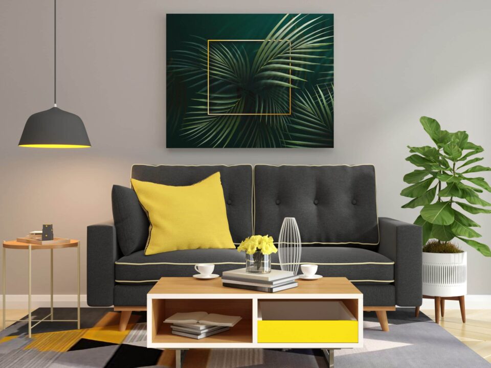 tablou canvas plante tropicale abstract camera