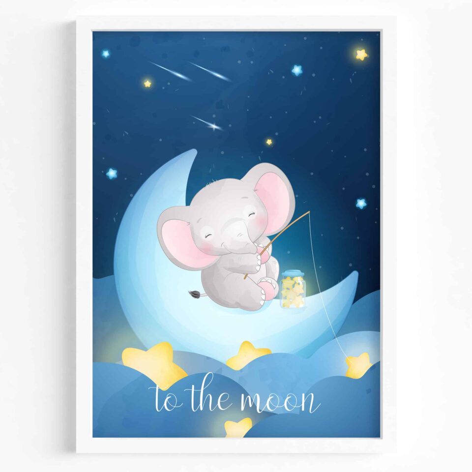 tablou elefantel si luna 2