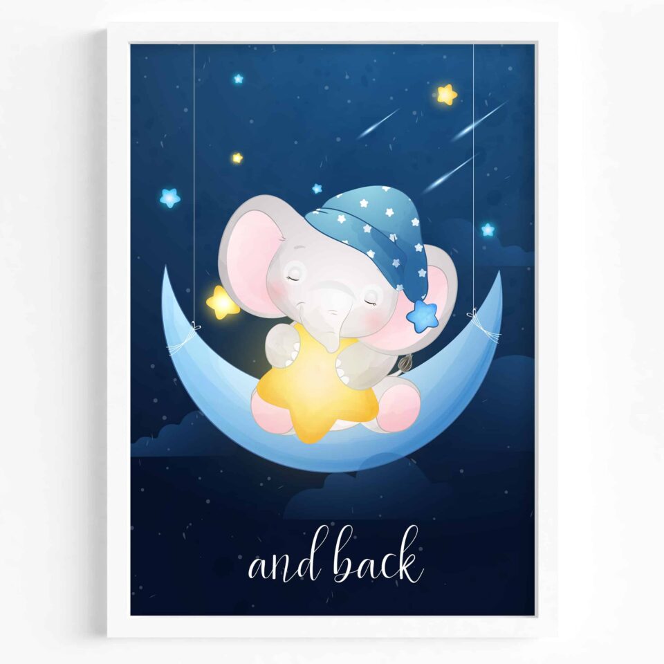 tablou elefantel si luna 3