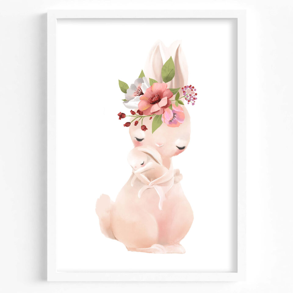 tablou forest iepuras