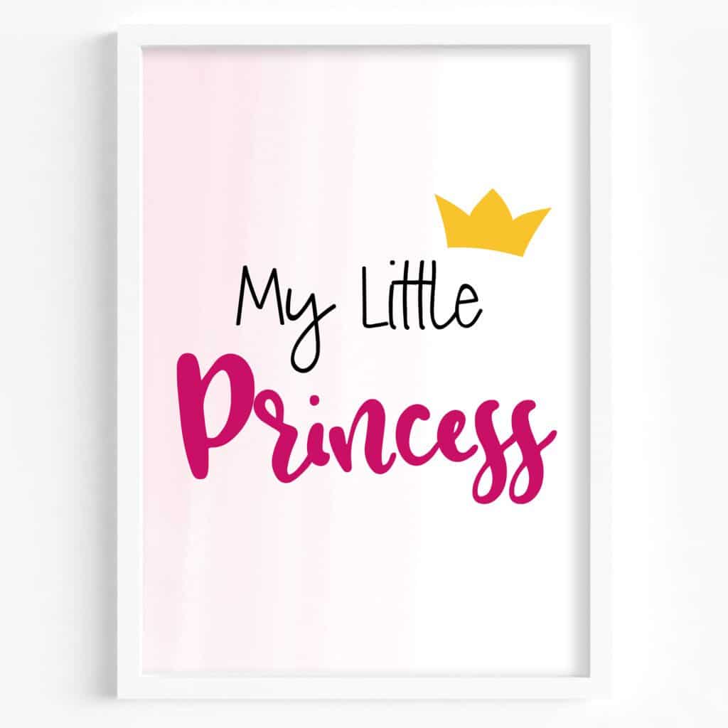 tablou my little princess coroana
