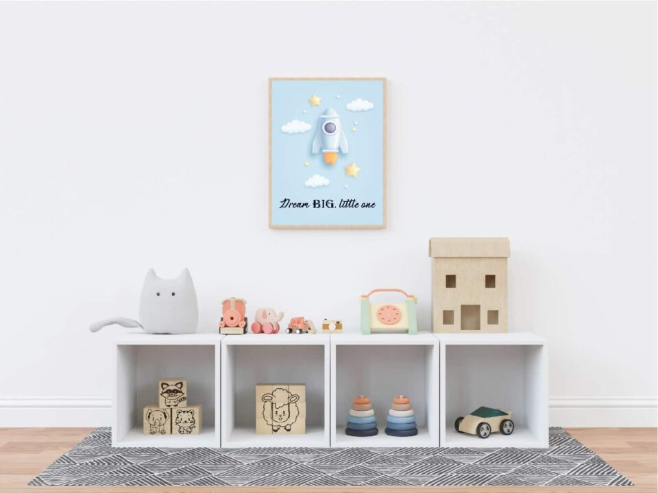 tablou racheta dream big camera