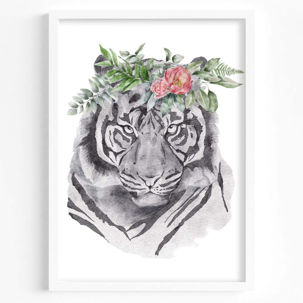 tablou sketch tigru