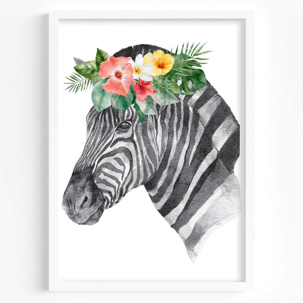 tablou sketch zebra