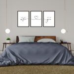 set 3 tablouri all of me loves all of you