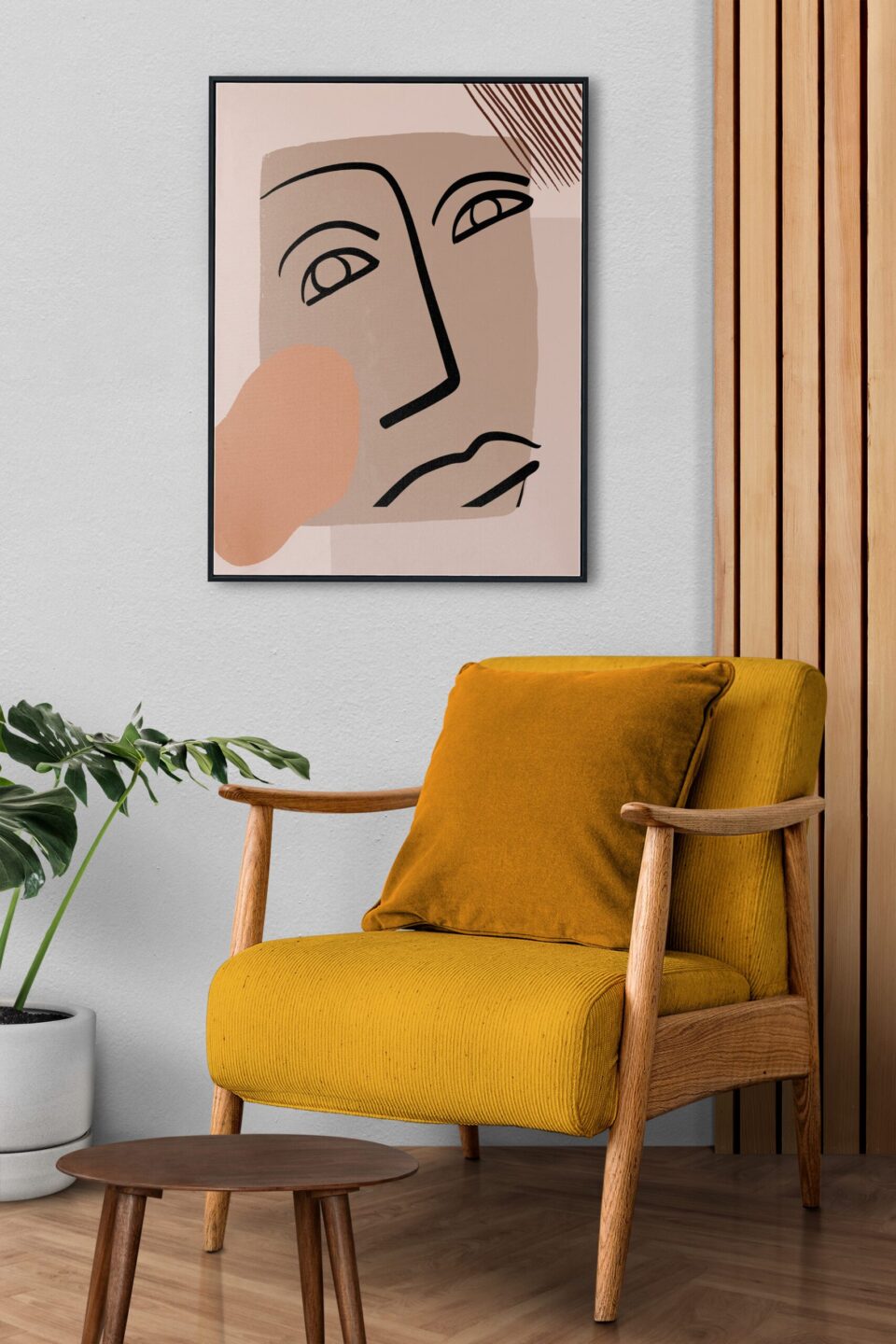 tablou abstract chip boho