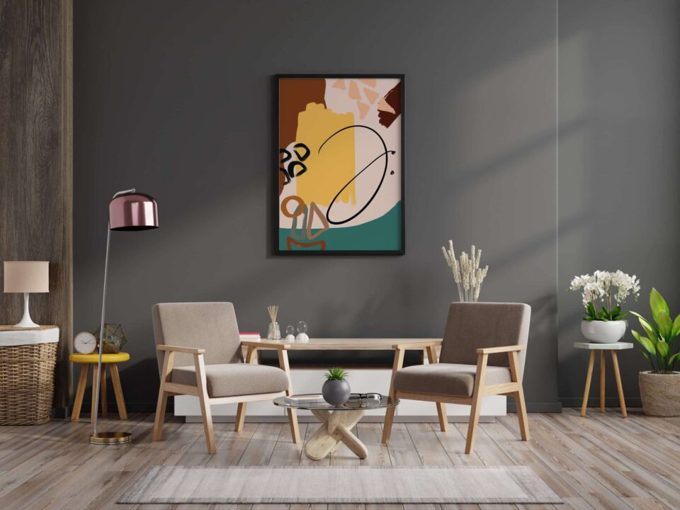 tablou abstract signature