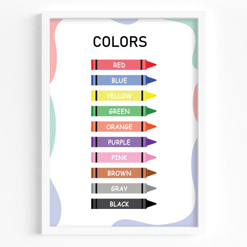 tablou learn the colors