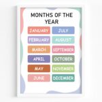tablou learn the months of the year