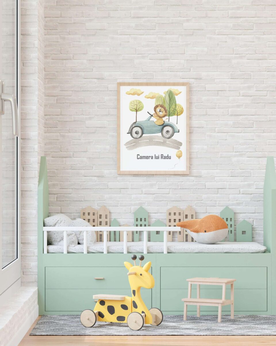 tablou cu nume personalizabil baieti camera lui radu