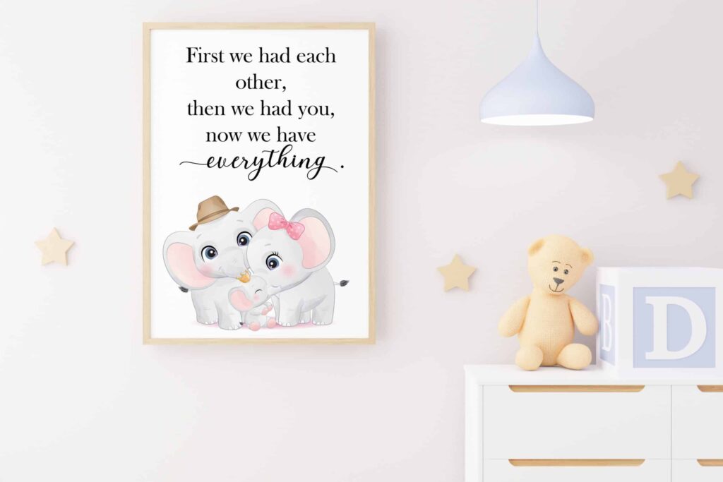 tablou familie elefănței