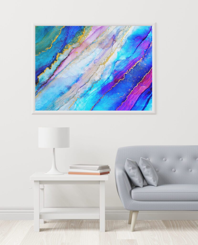 tablou textură canvas coloured marble