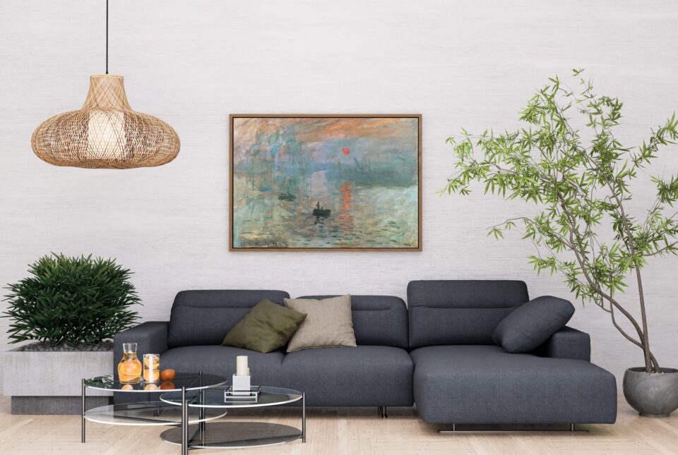 tablou textură canvas impresie, răsărit de soare