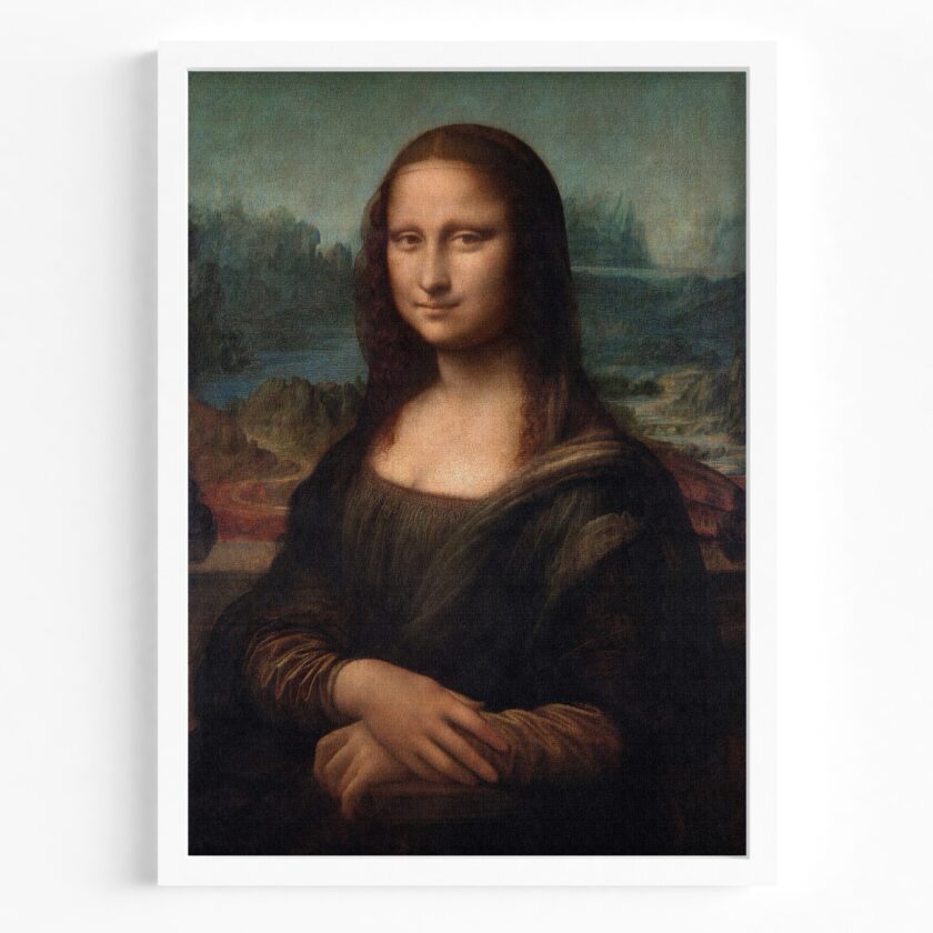 tablou textură canvas mona lisa