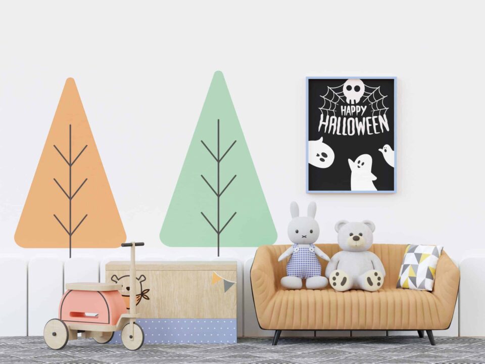 tablou happy halloween fantomițe