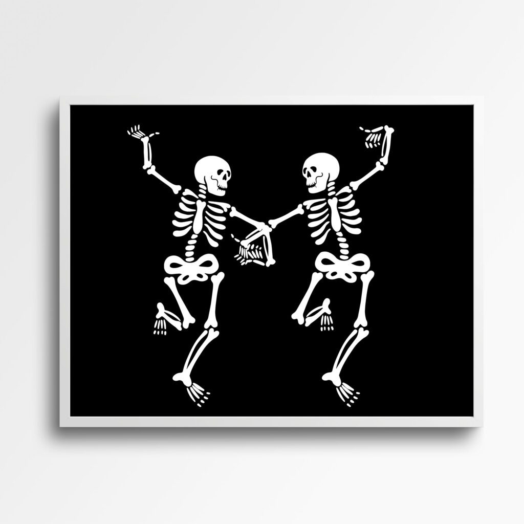 tablou schelete dansând