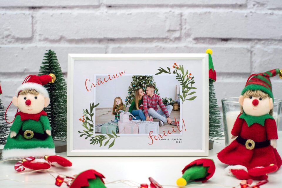 crăciun fericit! felicitare personalizabilă de sărbători