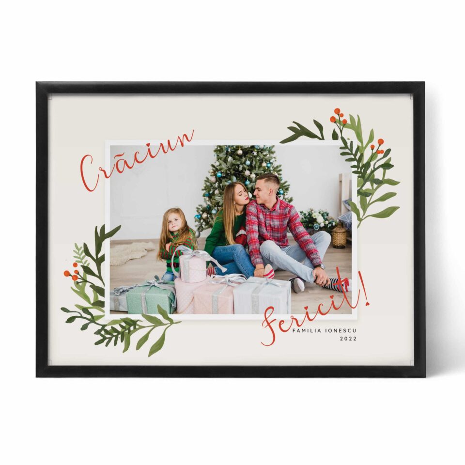 crăciun fericit! felicitare personalizabilă de sărbători