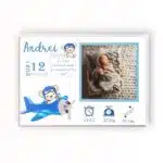tablou personalizabil cu poză nou născut băieței