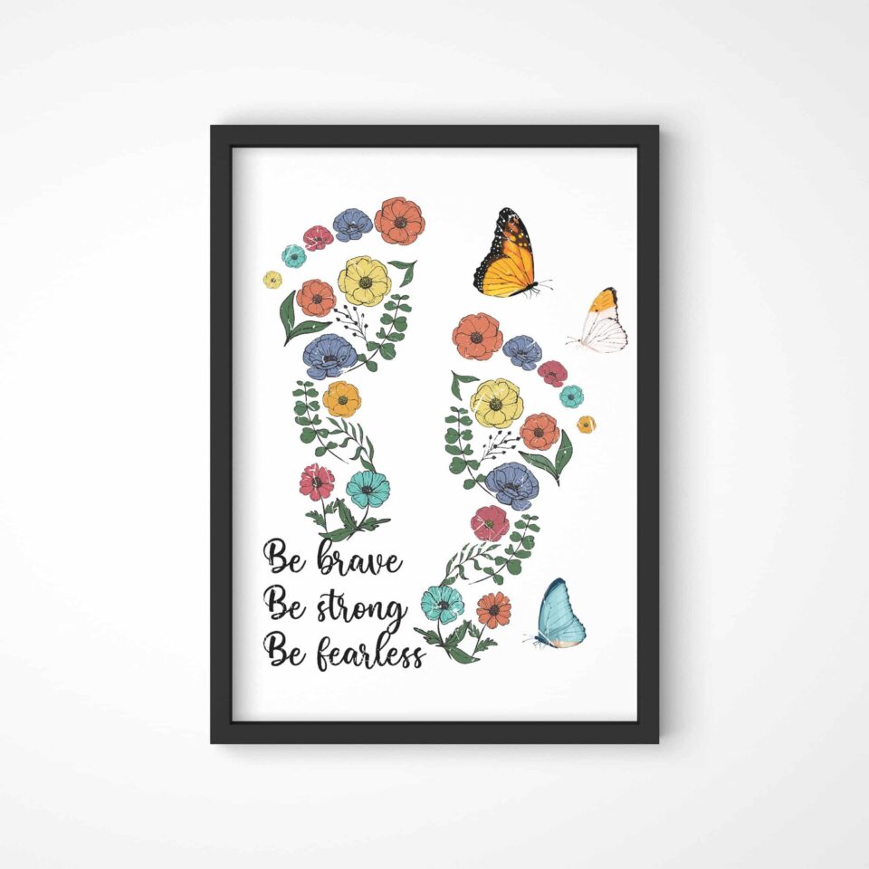 be brave, be strong felicitare 10x15cm