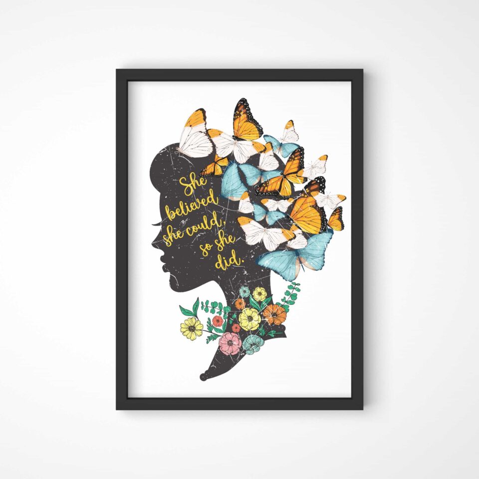 she believed felicitare 10x15cm