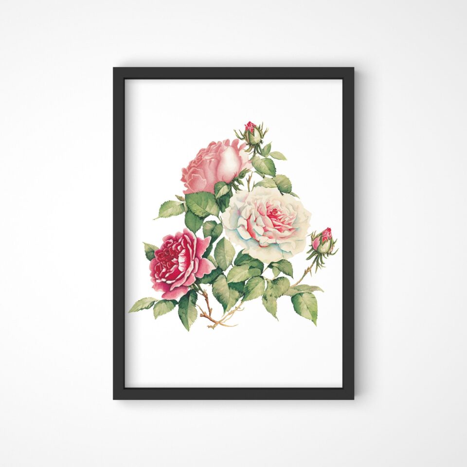 fire de trandafir tablou de primăvară