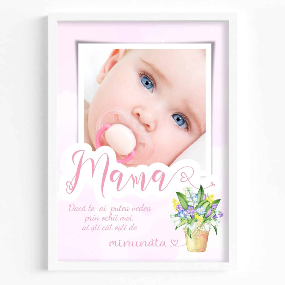 mamă, ești minunată fundal roz tablou de 8 martie