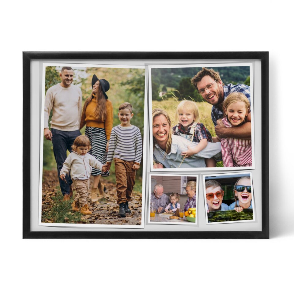 colaj 4 fotografii family