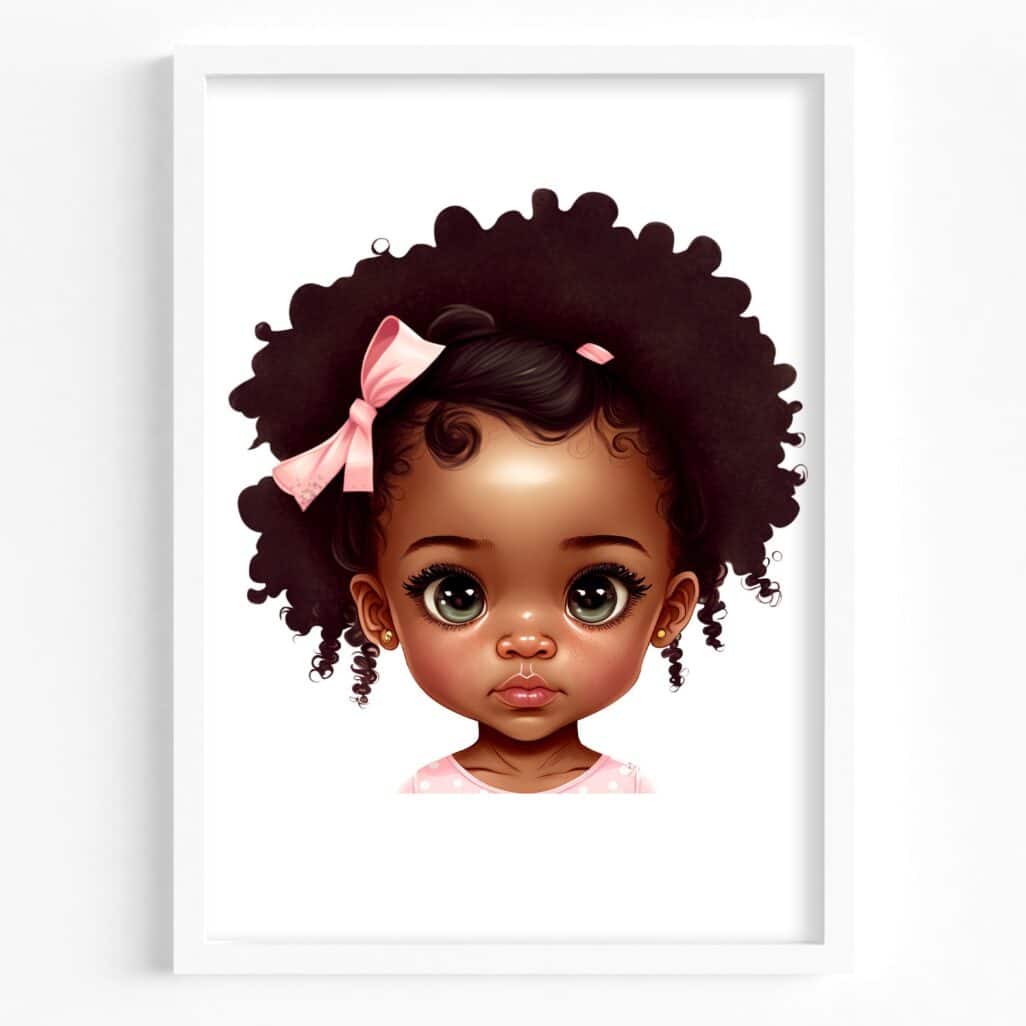 tablou portret toddler girl