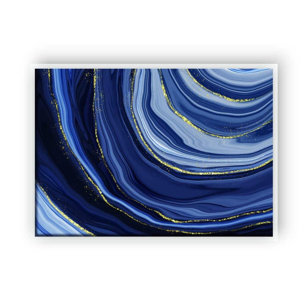 tablou textură canvas blue liquid