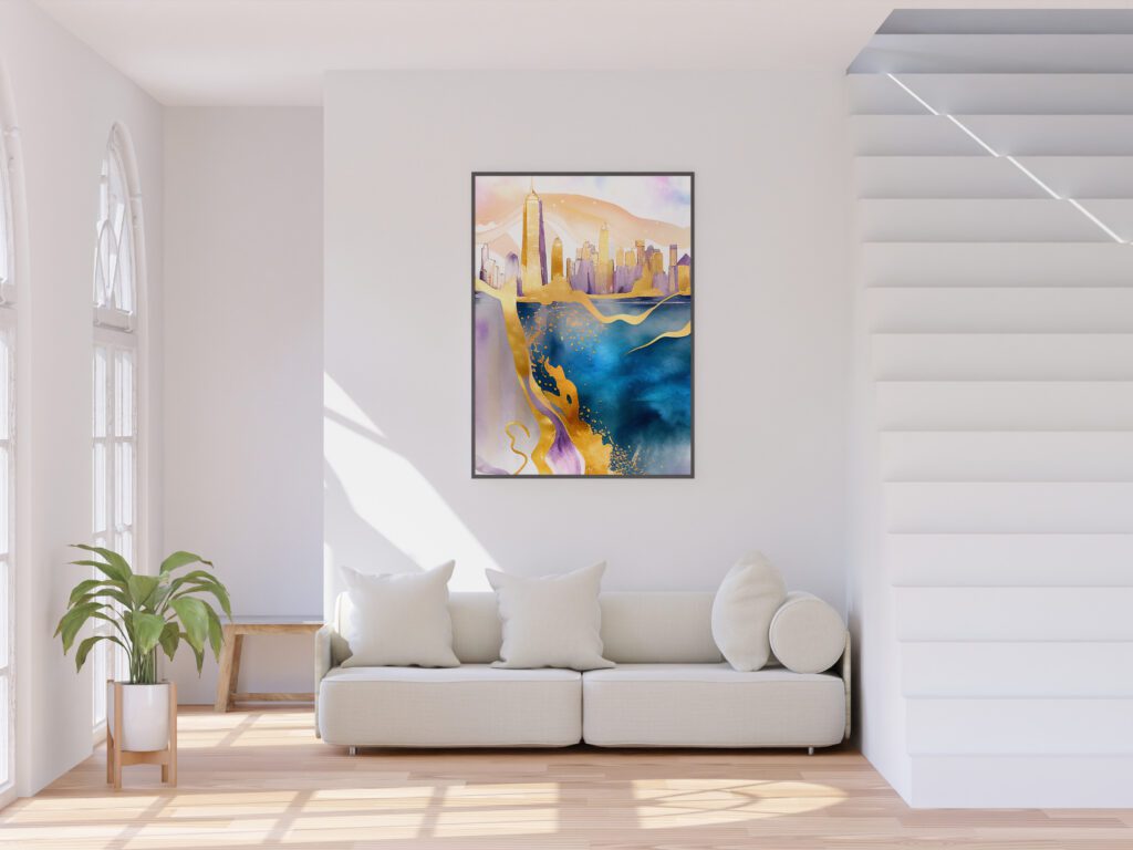 tablou textură canvas new york glamour