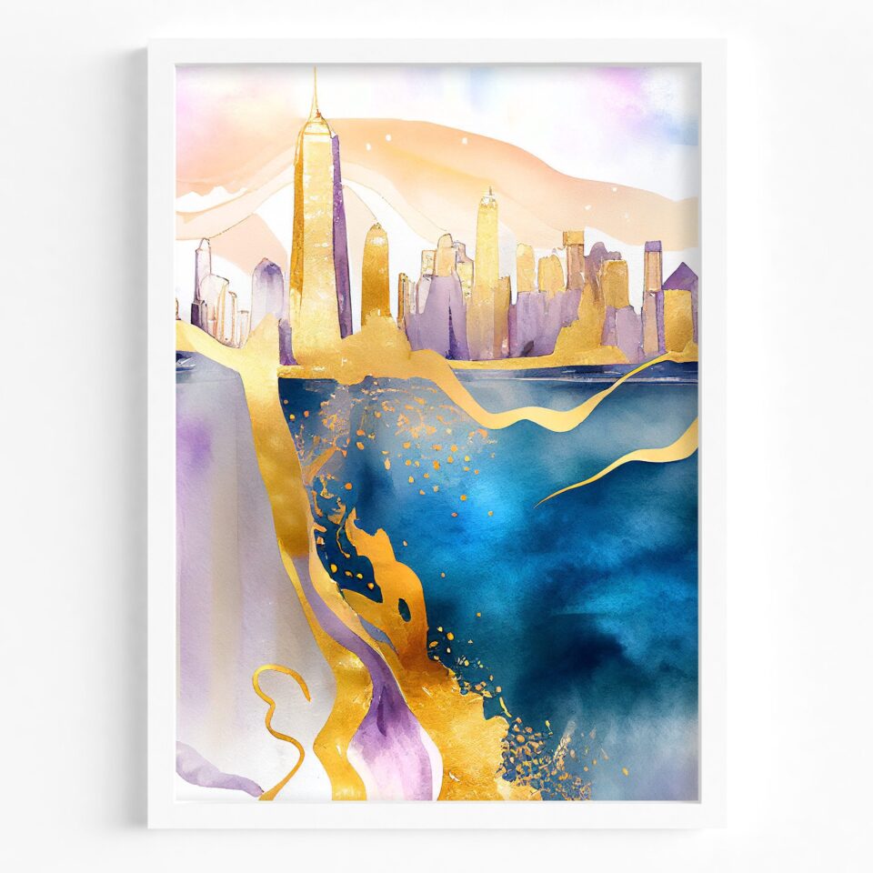 tablou textură canvas new york glamour