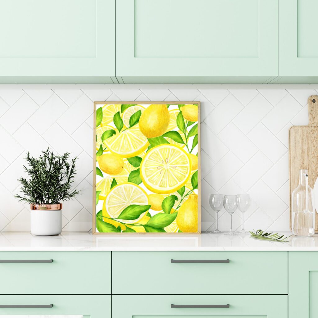 tablou fresh lemons