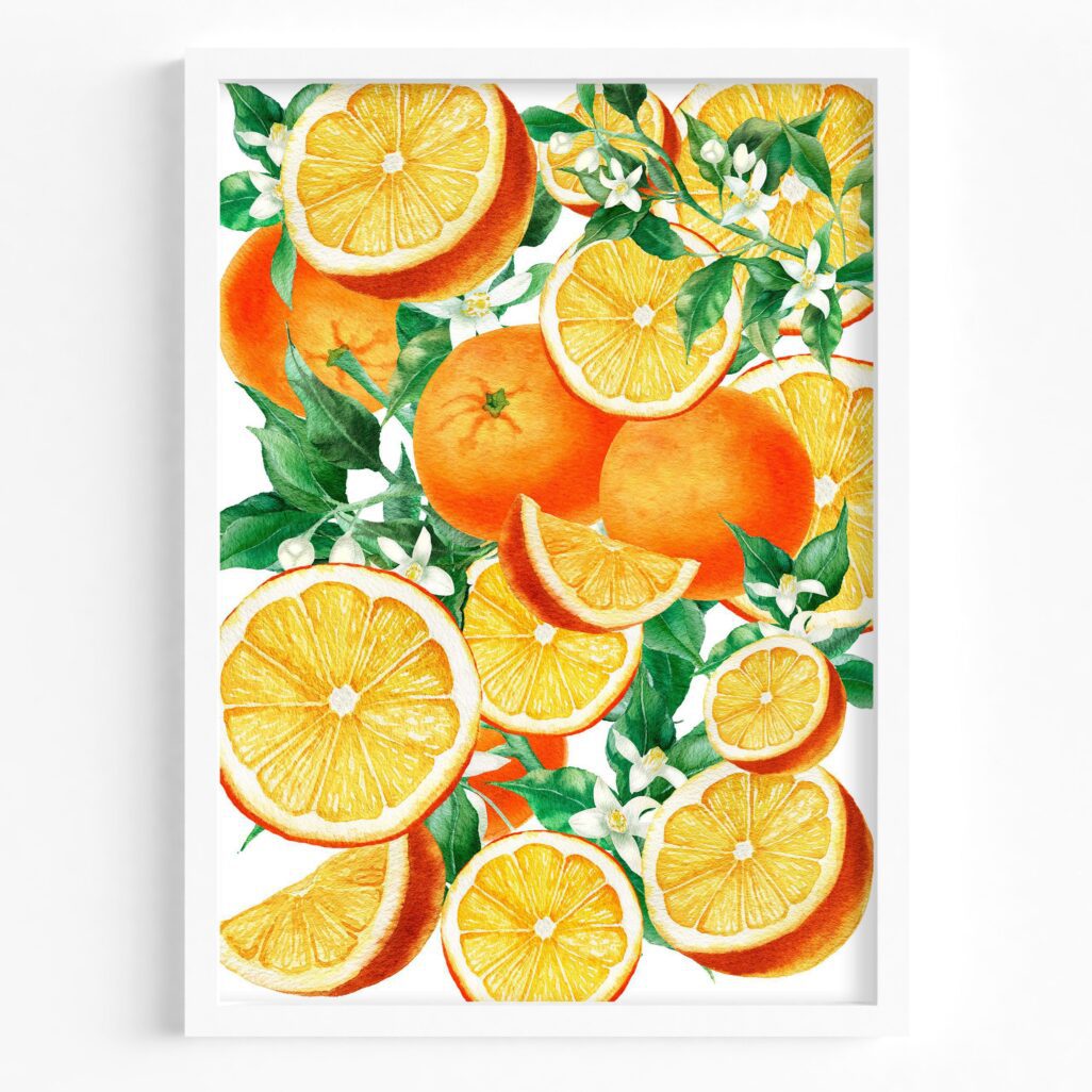tablou orange fruits