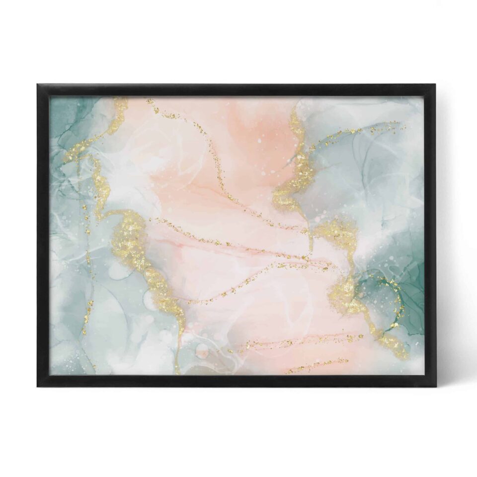 tablou textură canvas pastel liquid gold