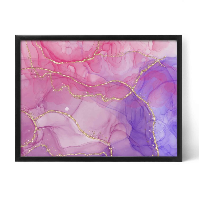 tablou textură canvas pink abstract liquid