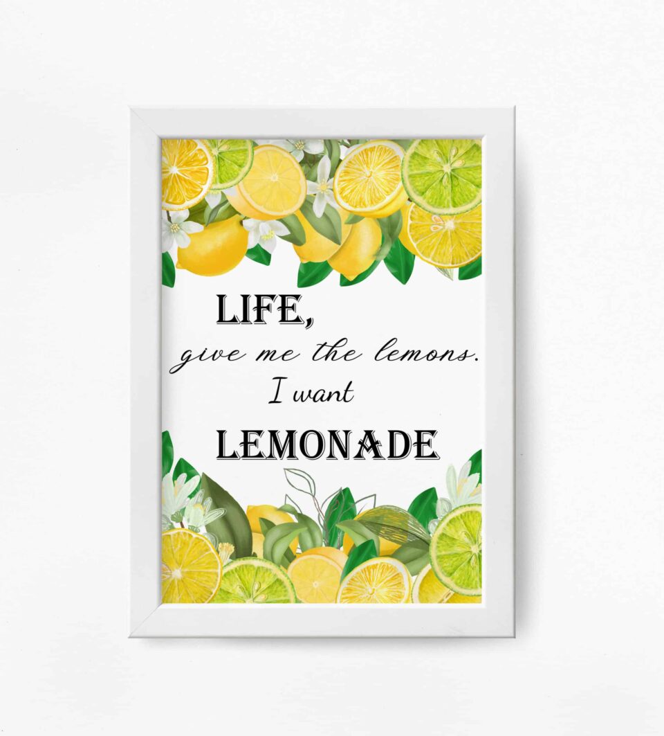 Tablou Life Give Me Lemons - imagine 3