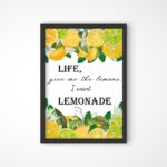 Tablou Life Give Me Lemons - imagine 4