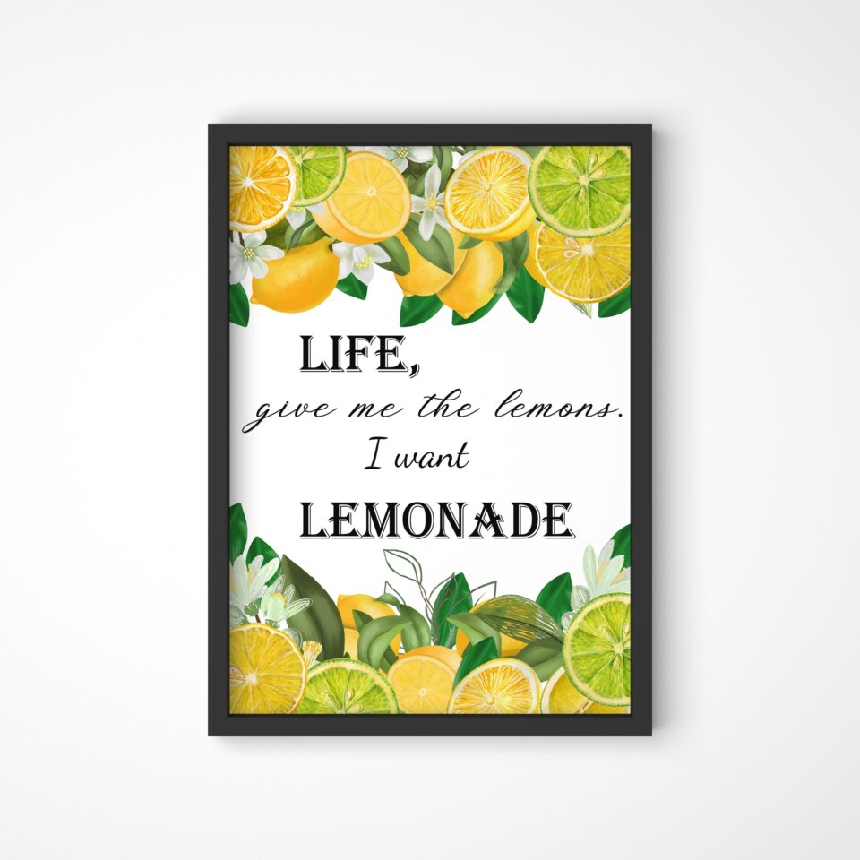 Tablou Life Give Me Lemons - imagine 4