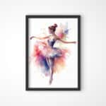 tablou ballerina watercolor
