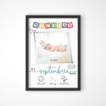 tablou personalizabil cu poză nou născut nicolas