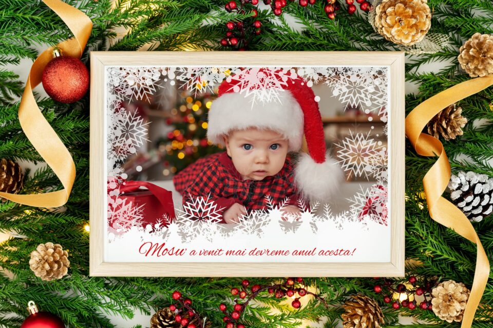 moșu' a venit mai devreme tablou personalizabil