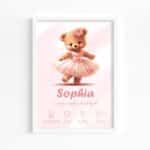 Tablou Personalizat Nou-Născut - Sophia